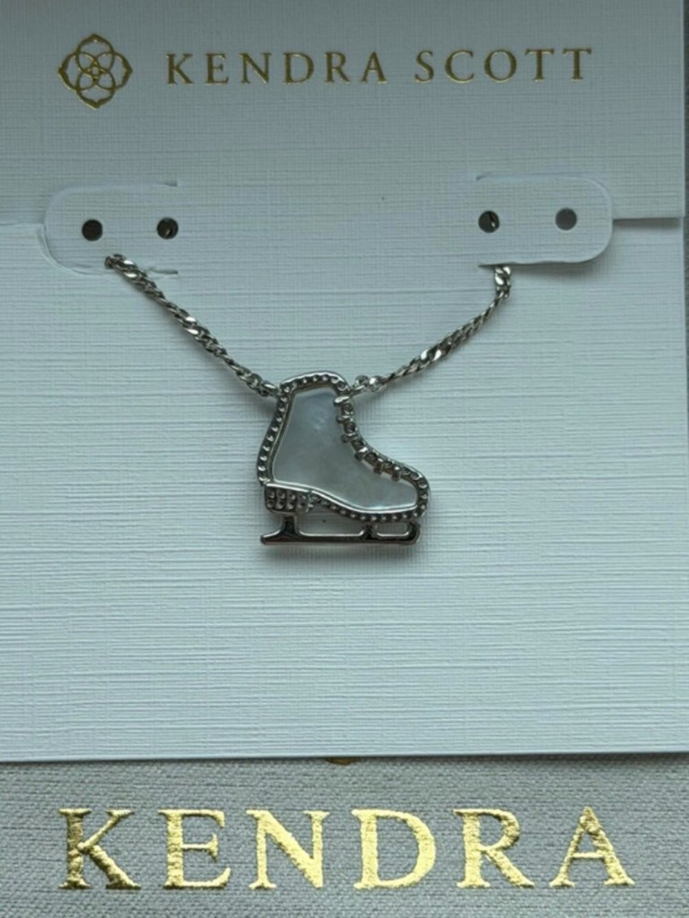 Kendra Scot White Pendant Necklace